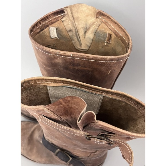FREEBIRD Steven Crosby CRSBY Distressed Brown MOTO Engineer Western BOOTS Wmn 10 - Picture 7 of 12